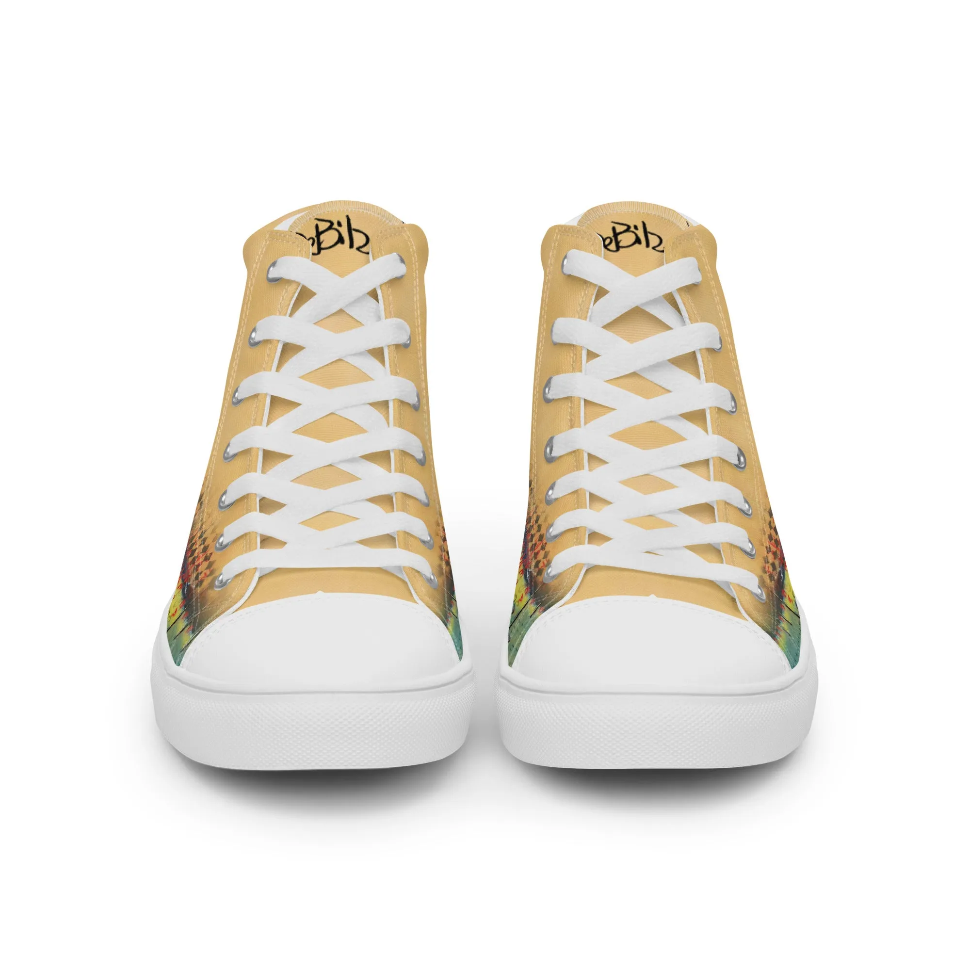 3 of hearts Women’s high top canvas shoes