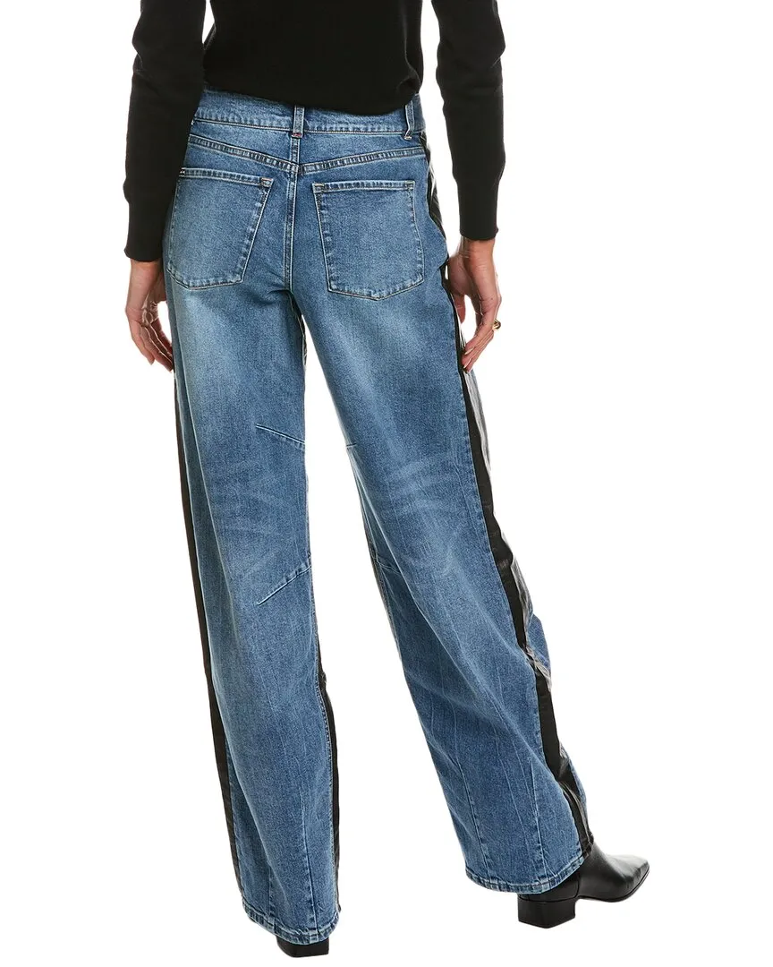 Alice   Olivia Parker Brooklyn Blue Low-Rise Balloon Leg Jean