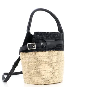 Big Bag Bucket Woven Raffia Nano