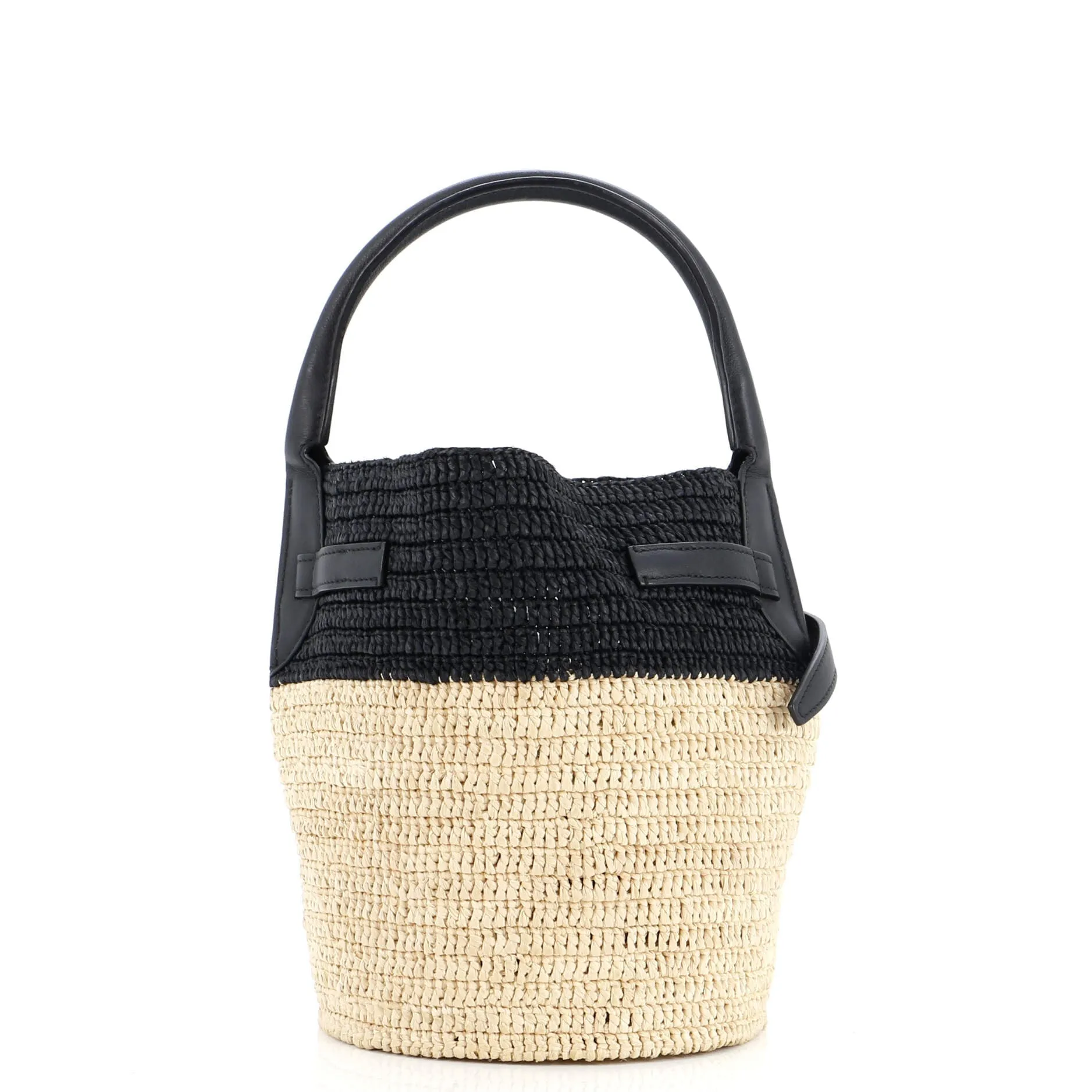 Big Bag Bucket Woven Raffia Nano