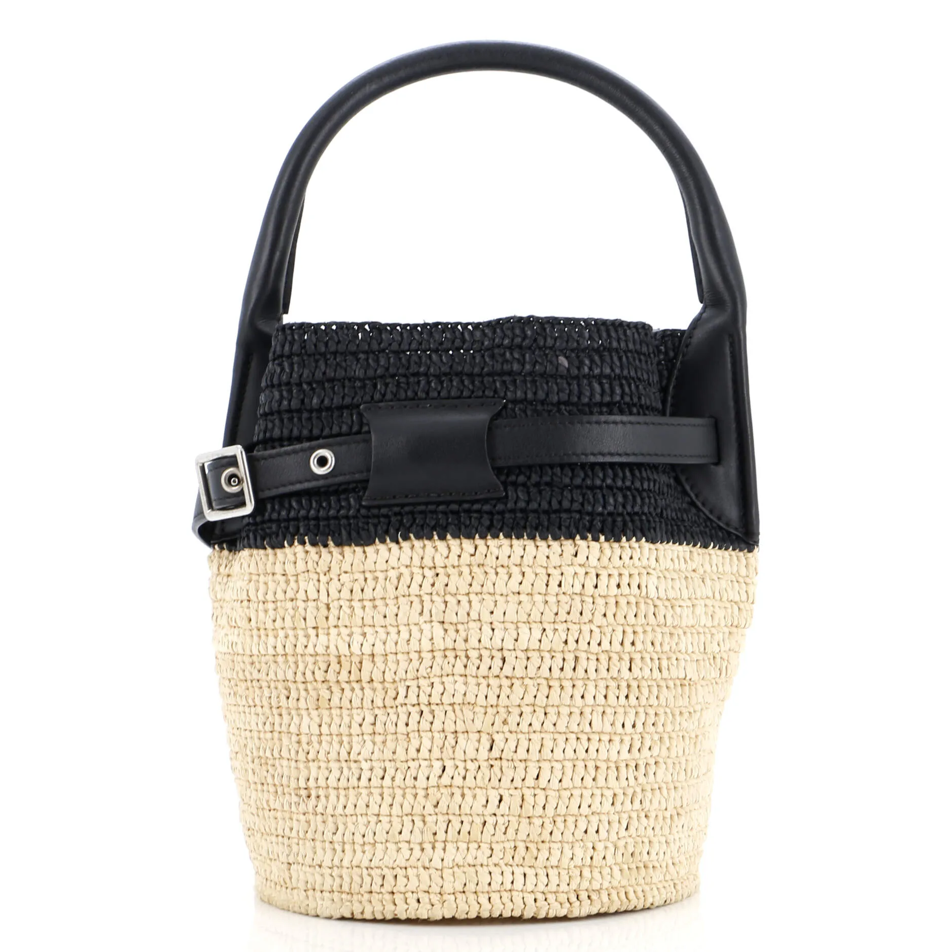 Big Bag Bucket Woven Raffia Nano
