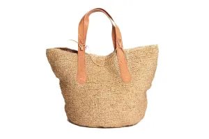 Bondi Raffia Beach Bag in Gold