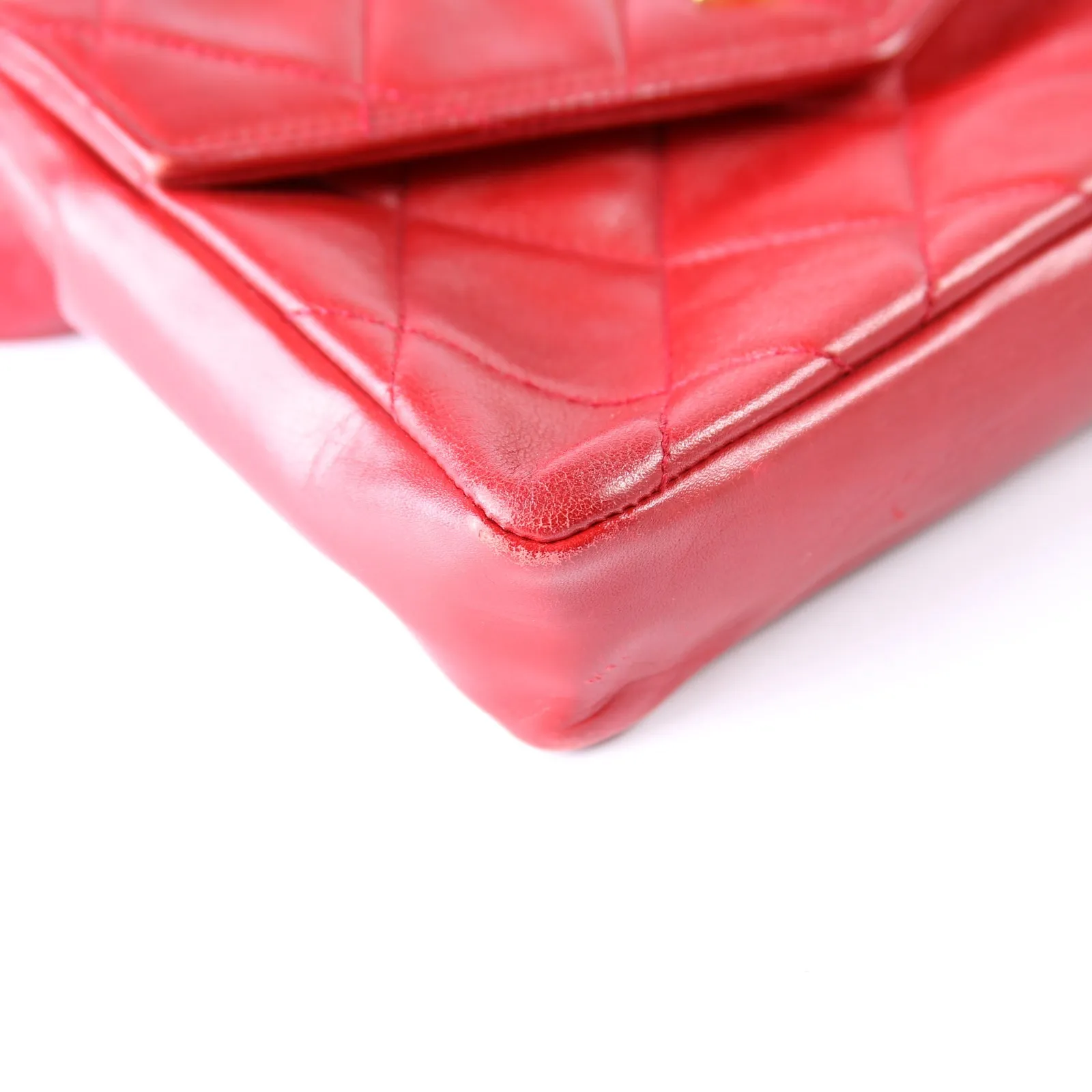 CC Turnlock Waist Vintage Belt Bag Size 75/30 Red