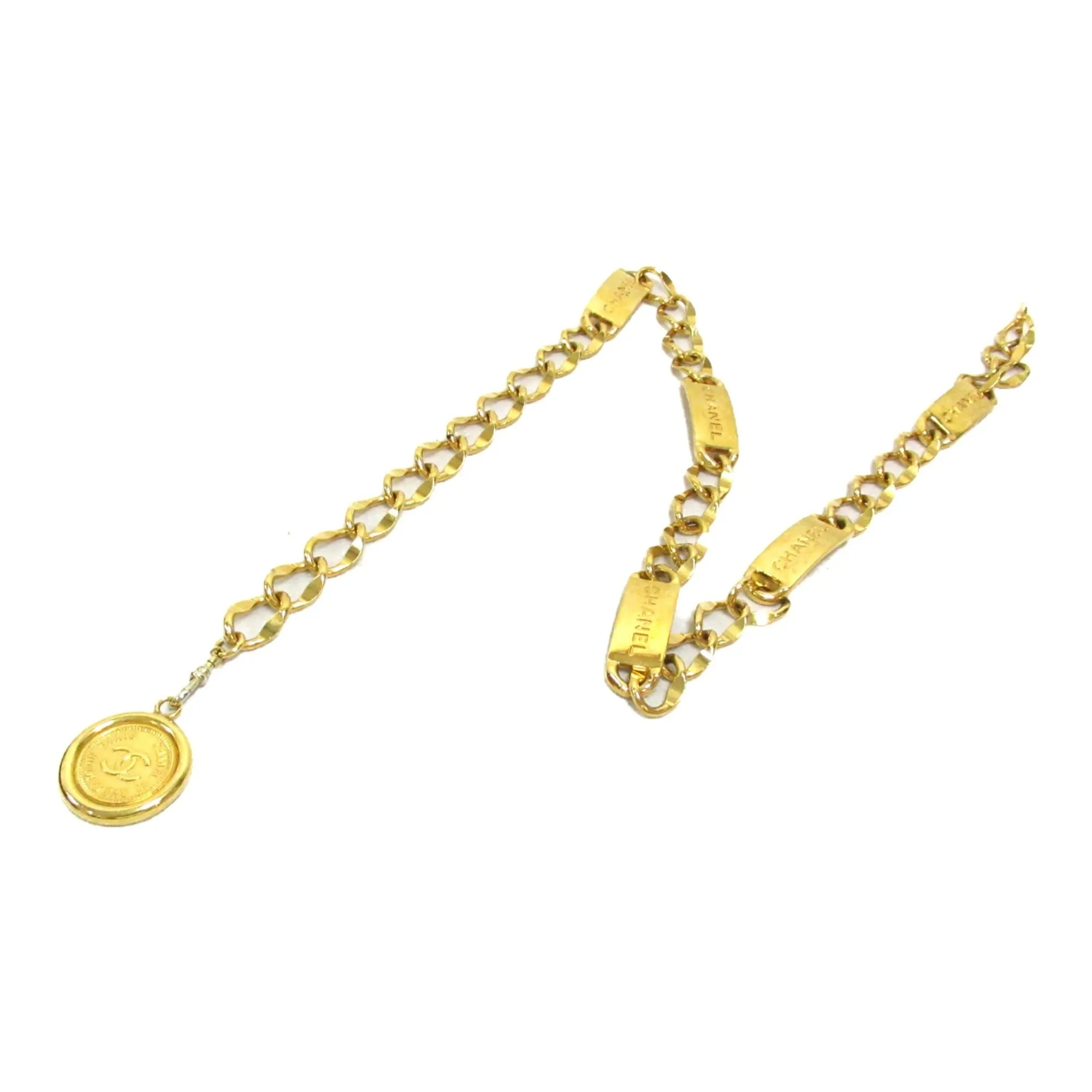 CHANEL Chain belt Gold Gold Plated