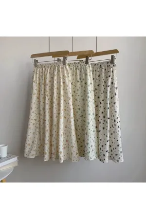 Cottagecore Vintage High Waist Skirt