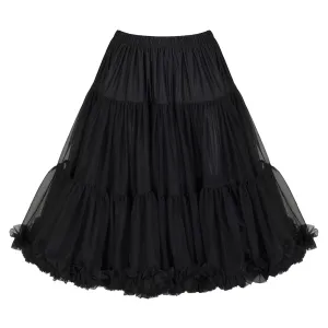 EXTRA VOLUME Black Net Vintage Rockabilly 50s Petticoat Skirt