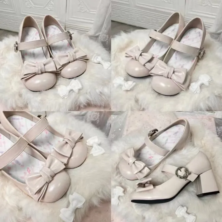 Grapefruit Lolita Bunny Muffin Low Heels High Heels Mary Jane Shoes