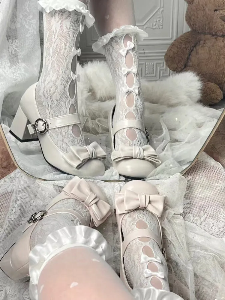 Grapefruit Lolita Bunny Muffin Low Heels High Heels Mary Jane Shoes