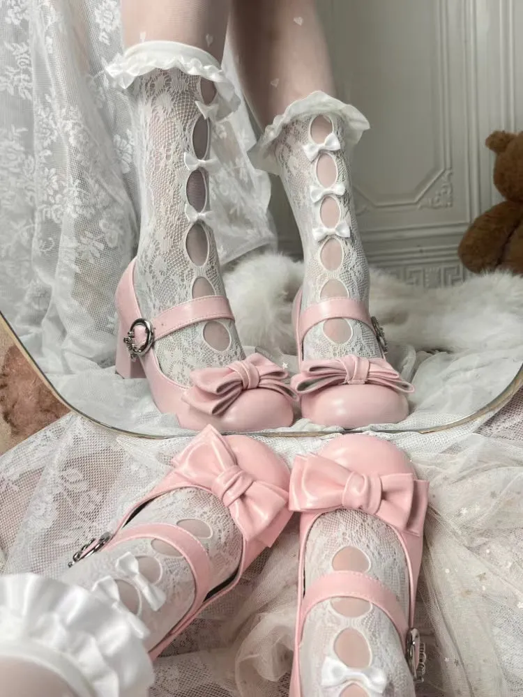 Grapefruit Lolita Bunny Muffin Low Heels High Heels Mary Jane Shoes
