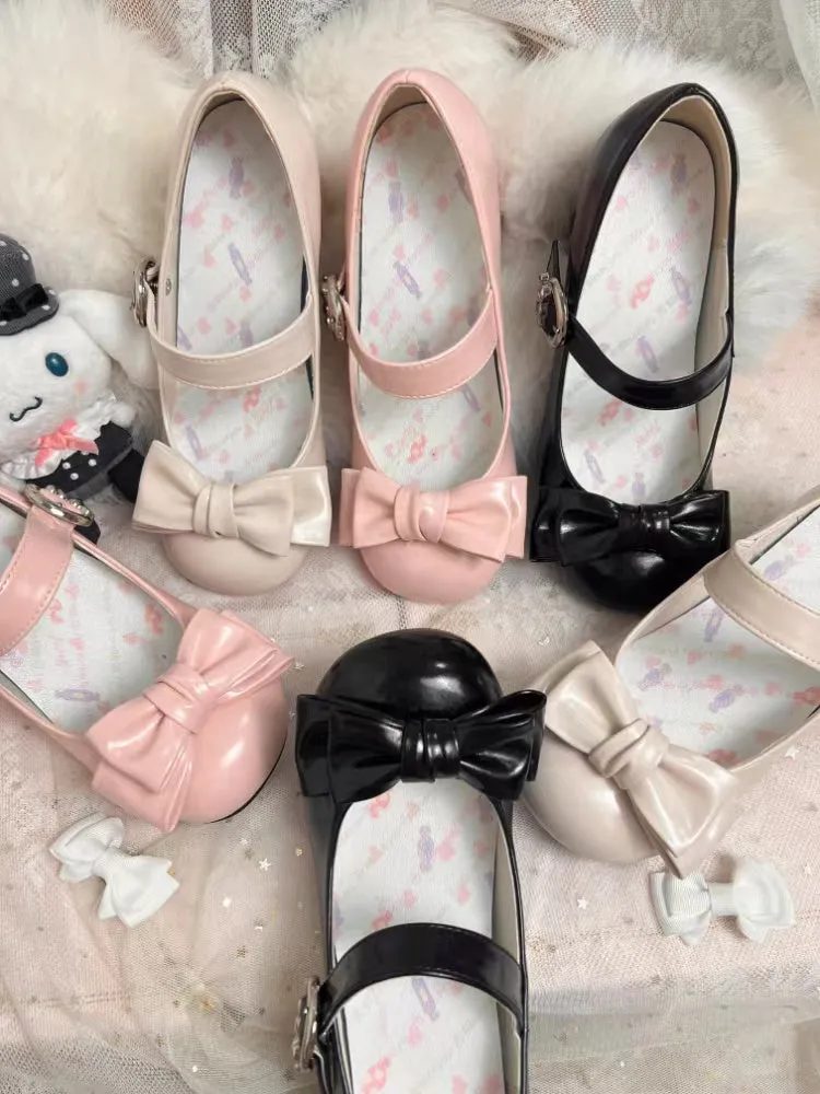 Grapefruit Lolita Bunny Muffin Low Heels High Heels Mary Jane Shoes