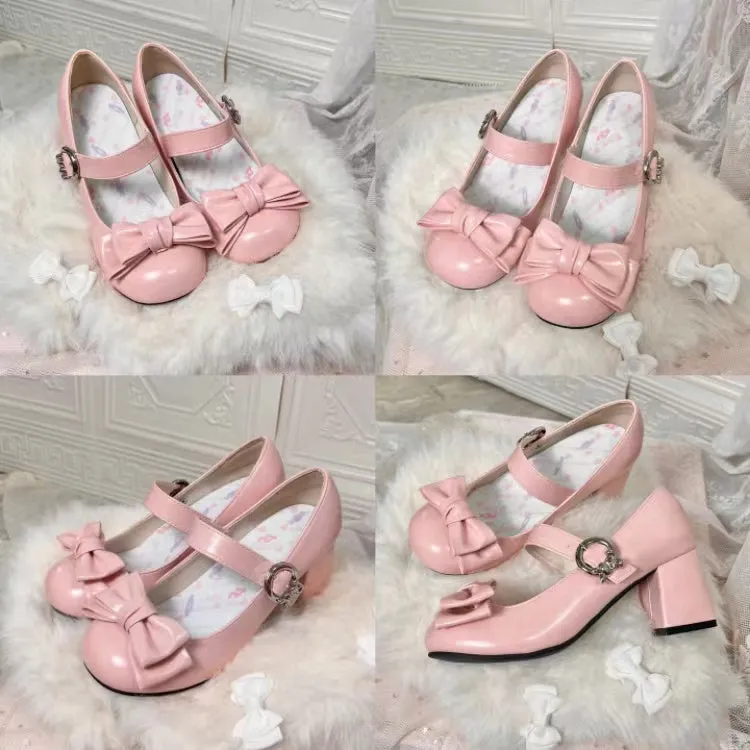 Grapefruit Lolita Bunny Muffin Low Heels High Heels Mary Jane Shoes