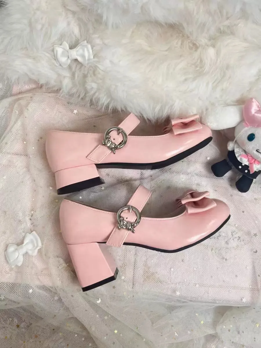 Grapefruit Lolita Bunny Muffin Low Heels High Heels Mary Jane Shoes
