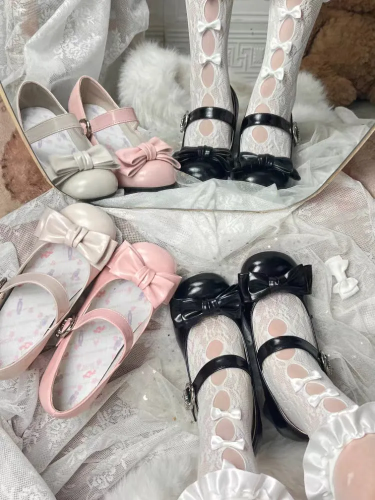 Grapefruit Lolita Bunny Muffin Low Heels High Heels Mary Jane Shoes
