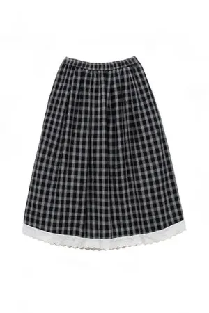 Lace High Waist Midi Skirt