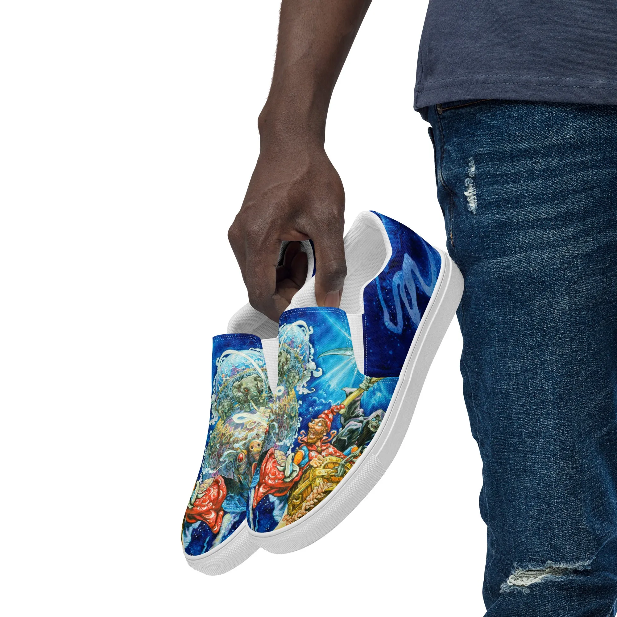 Men’s Discworld III slip-on canvas shoes *US SIZES SHOWN! USE CHART!