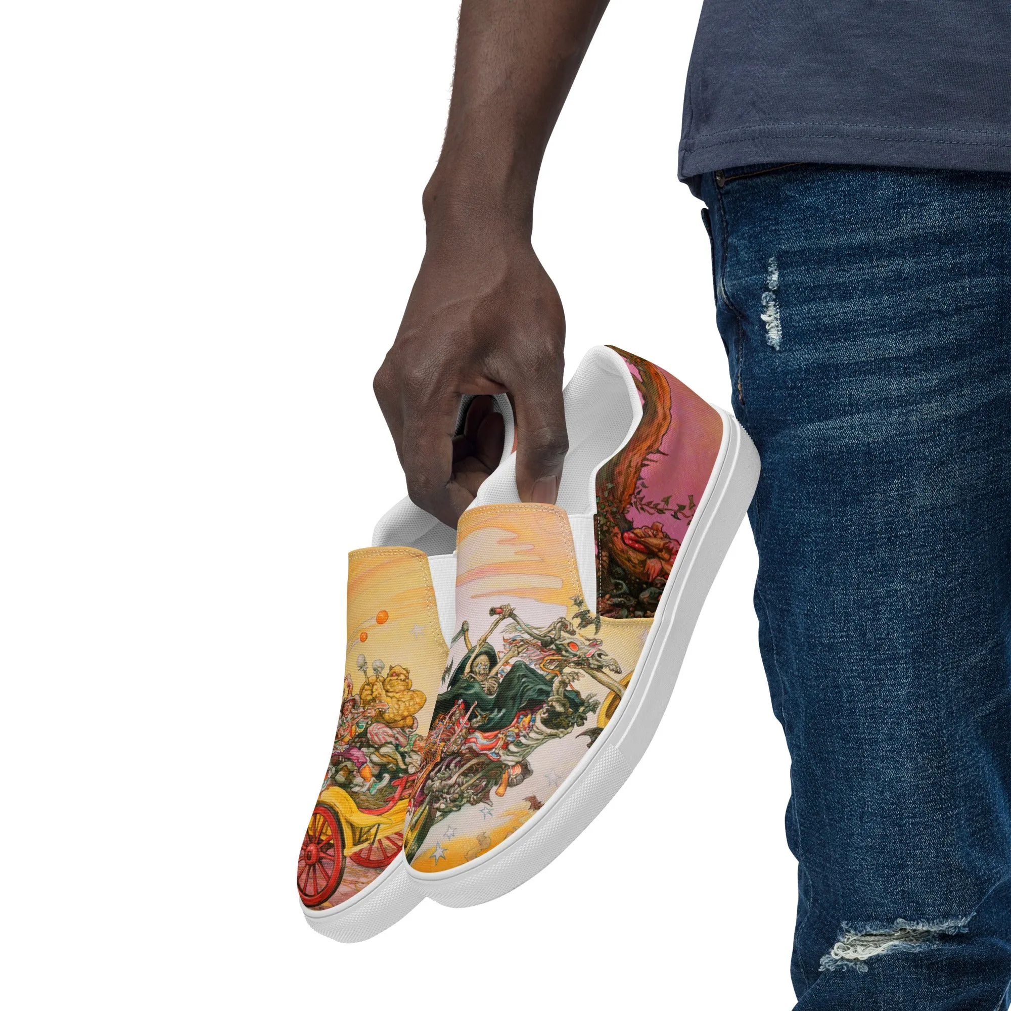 Men’s Soul Music slip-on canvas shoes *US SIZES SHOWN! USE CHART!