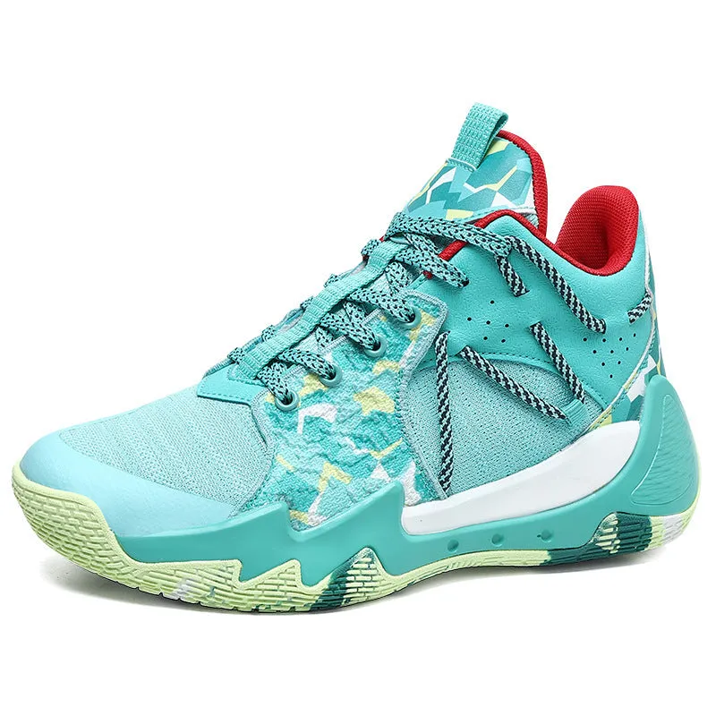 Practical Flying Woven Breathable Basketball Shoes For Teenagers