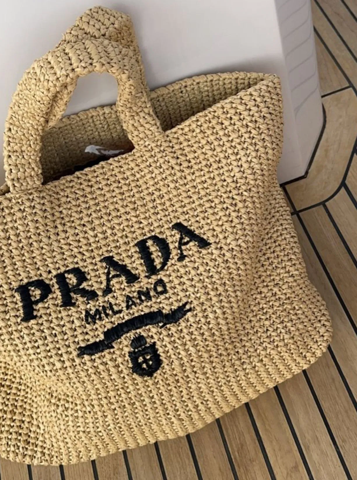 PRDA Woven Beach Bag