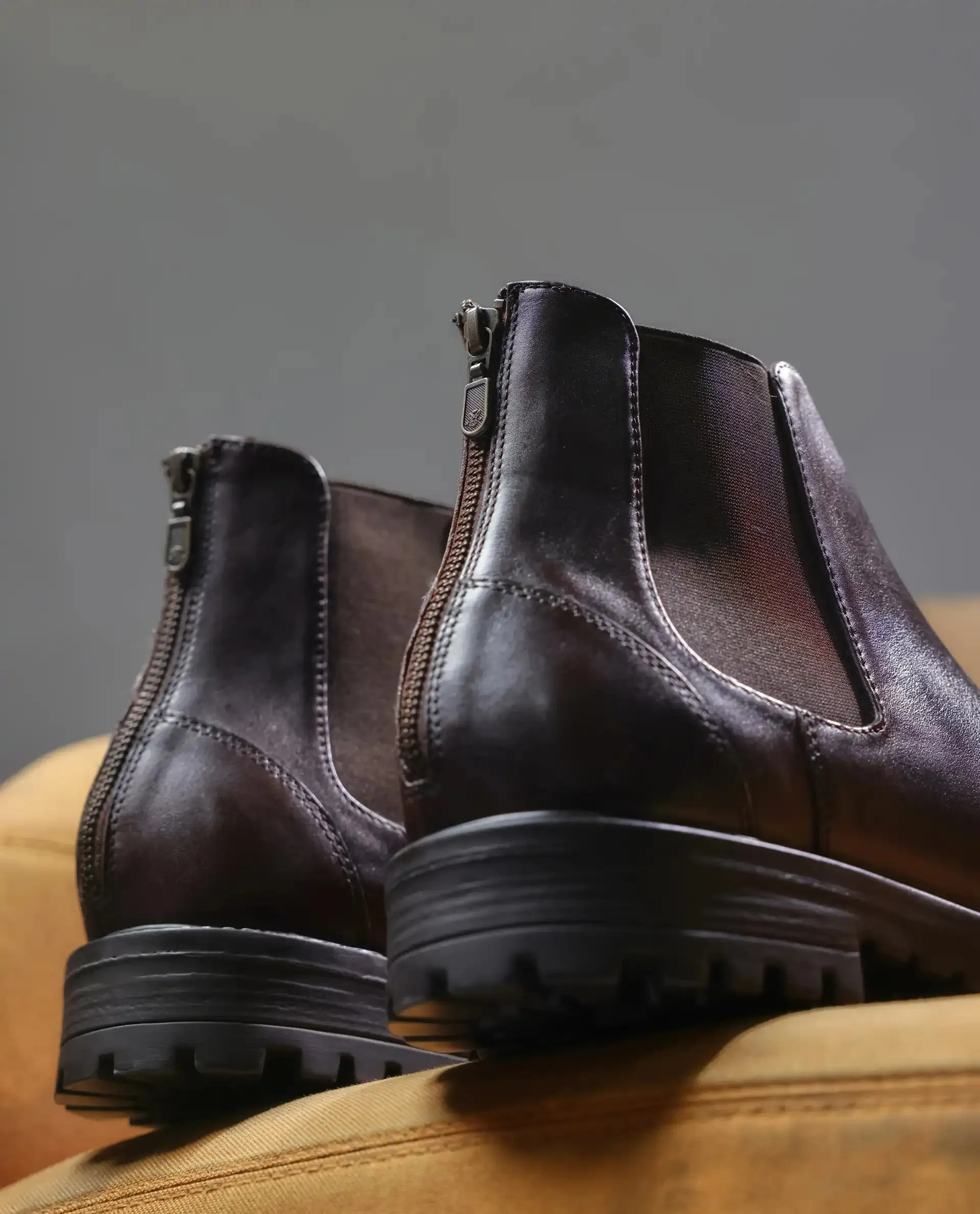 RARE RABBIT MEN'S GUM BROWN SHOES