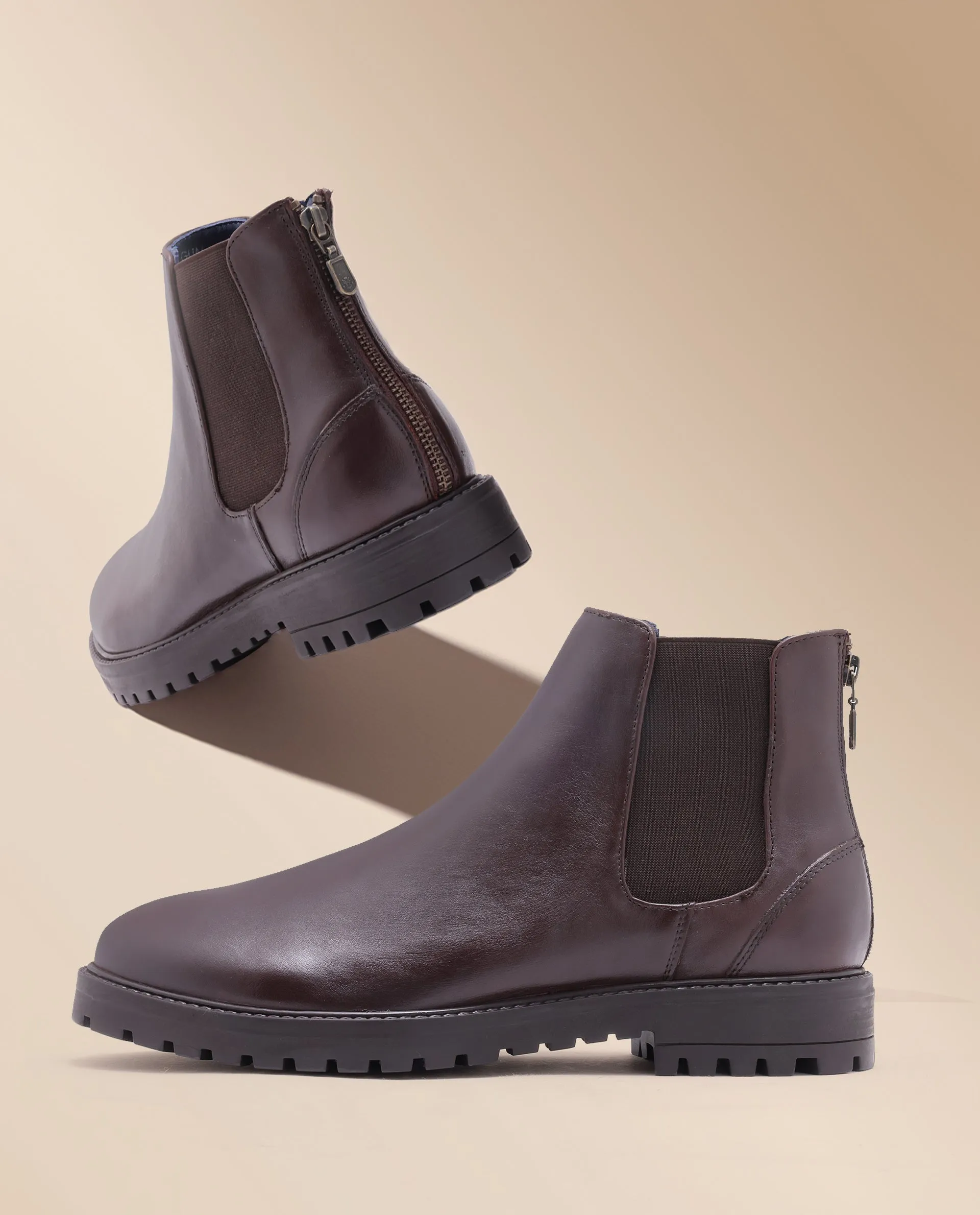 RARE RABBIT MEN'S GUM BROWN SHOES