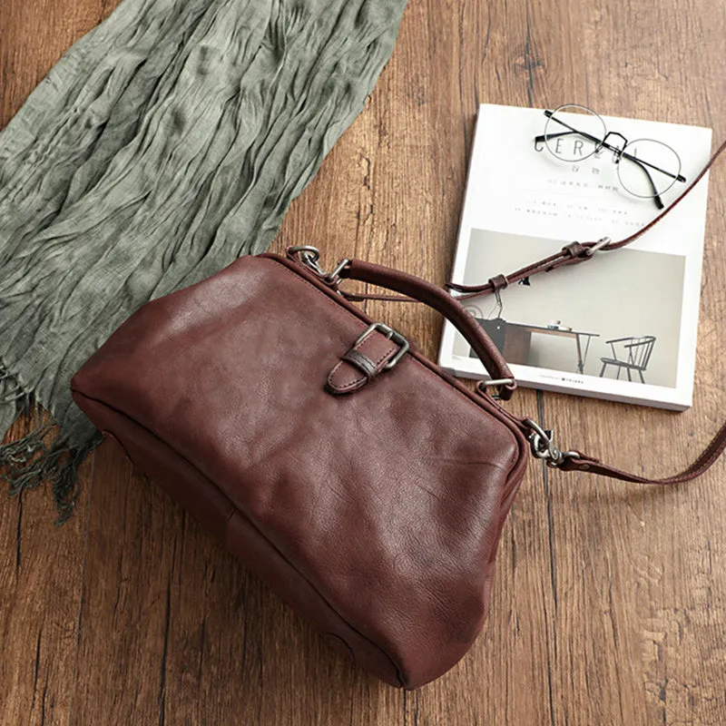 Retro Handmade Real Leather Handbag