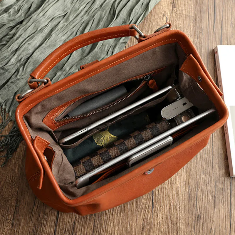 Retro Handmade Real Leather Handbag