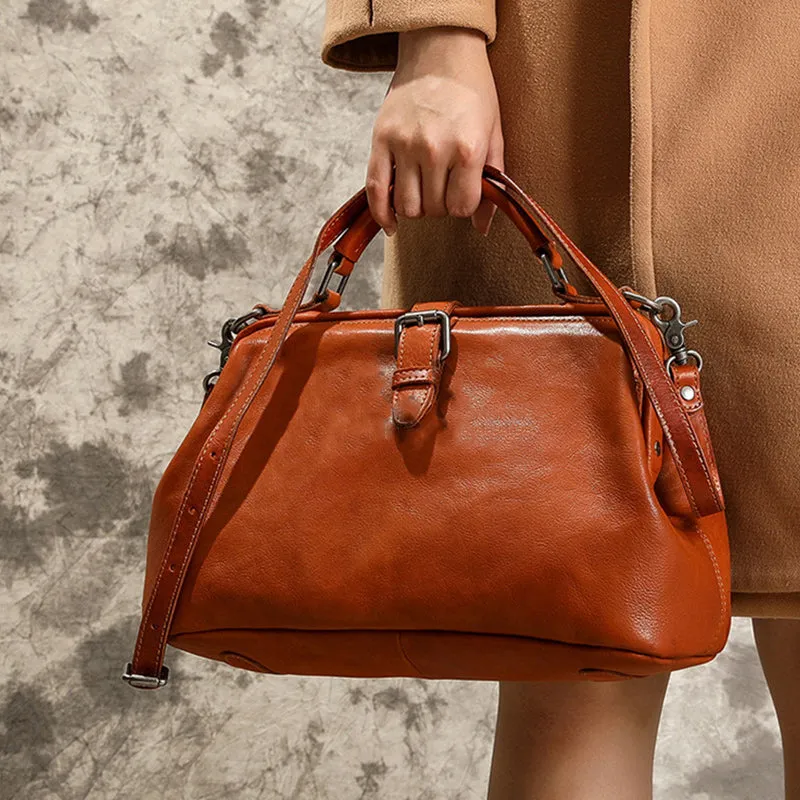 Retro Handmade Real Leather Handbag