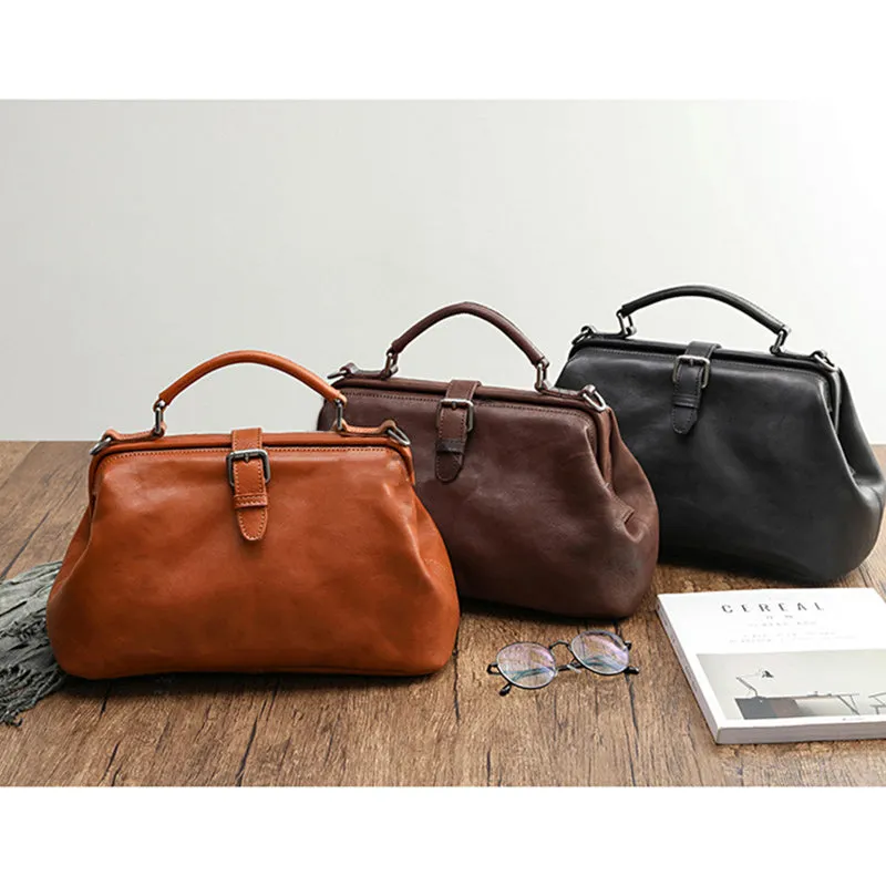 Retro Handmade Real Leather Handbag