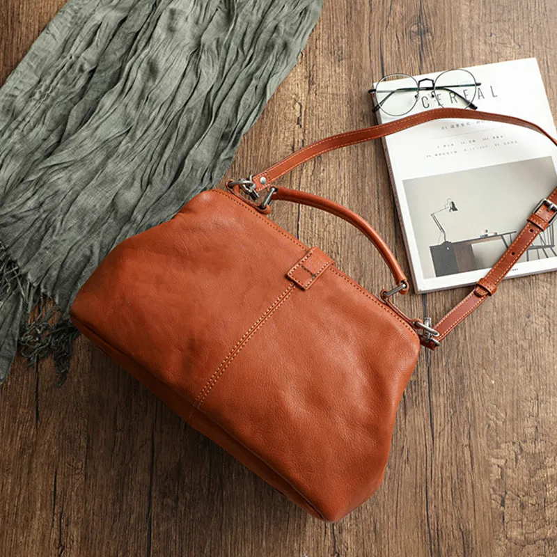 Retro Handmade Real Leather Handbag