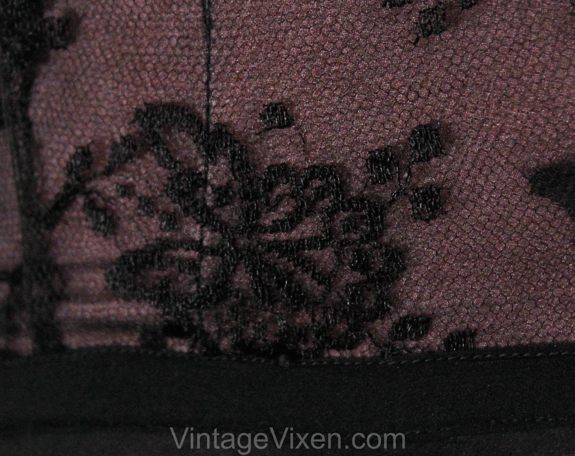 Size 4 Designer Cocktail Dress - 1950s Black & Pink Silk Chiffon Beauty by Lillie Rubin - Exceptional Quality and Design - Bust 33.5 -