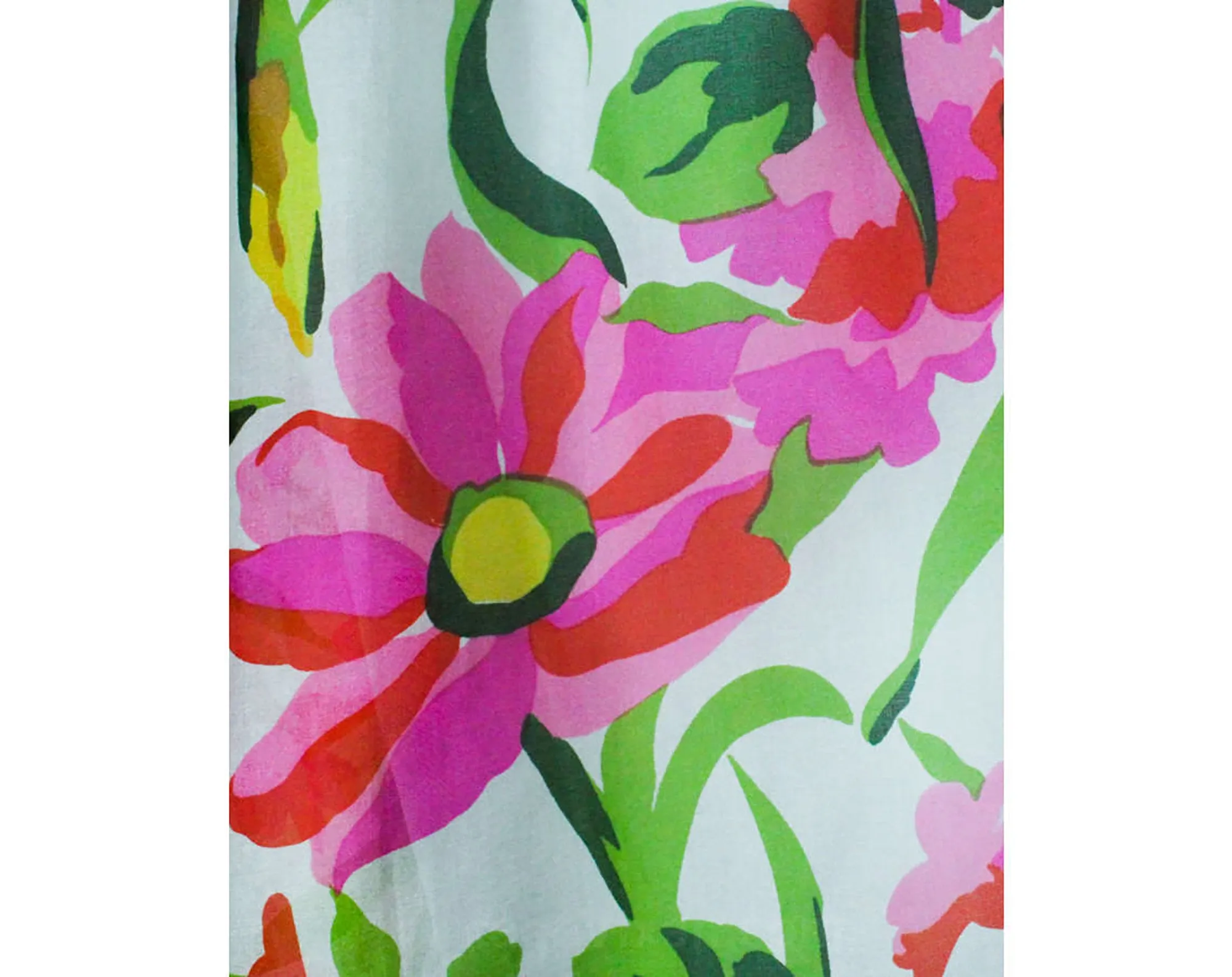 Size 4 Summer Ball Gown - 1960s Tropical Silk Designer Evening Dress - Vivid Floral Organza & Velvet - Kiki Hart Elizabeth Arden - Bust 32.5