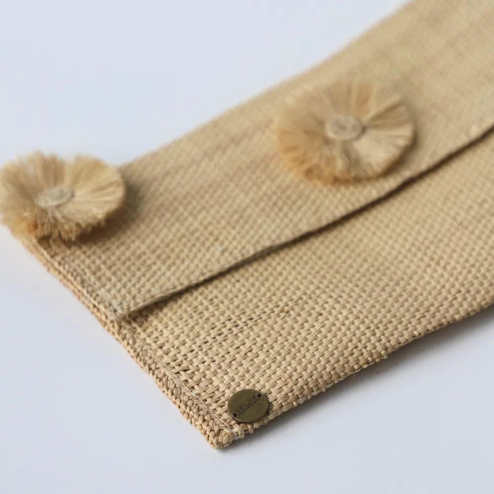Sunny Clutch Bag - Straw Bag - Handmade Bag - Iraca Palm Bag