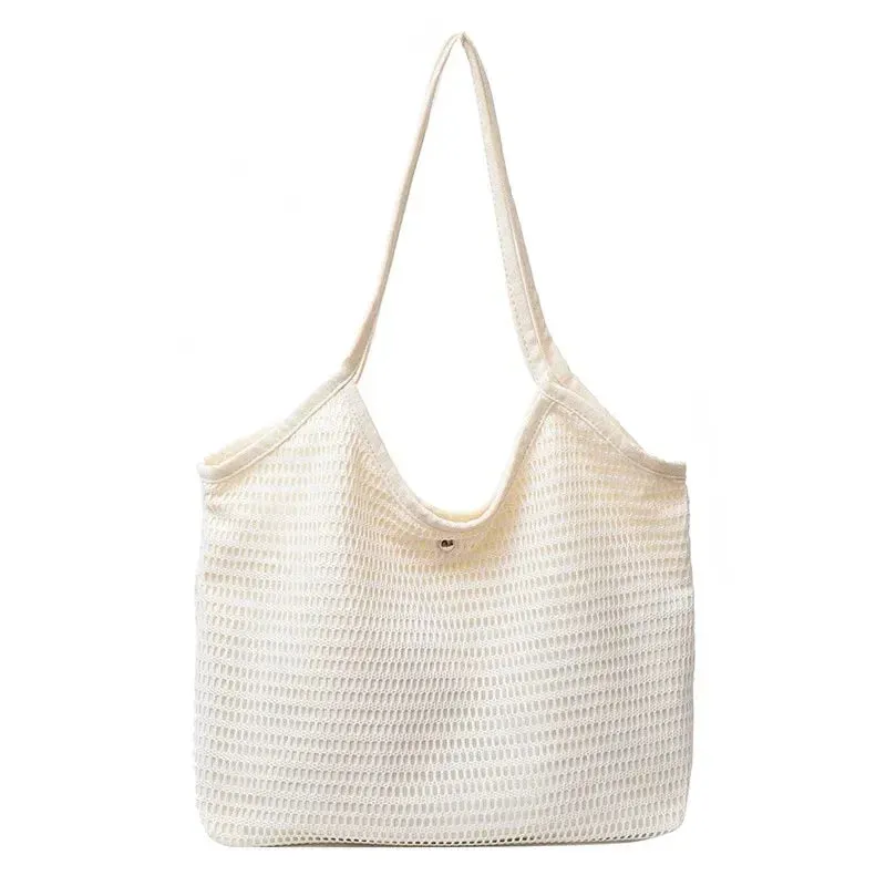 UAKISS  -  Summer large Capacity Woven Bag Female 2024New Versatile Ins Korean Version Lazy Wind Shoulder Bag