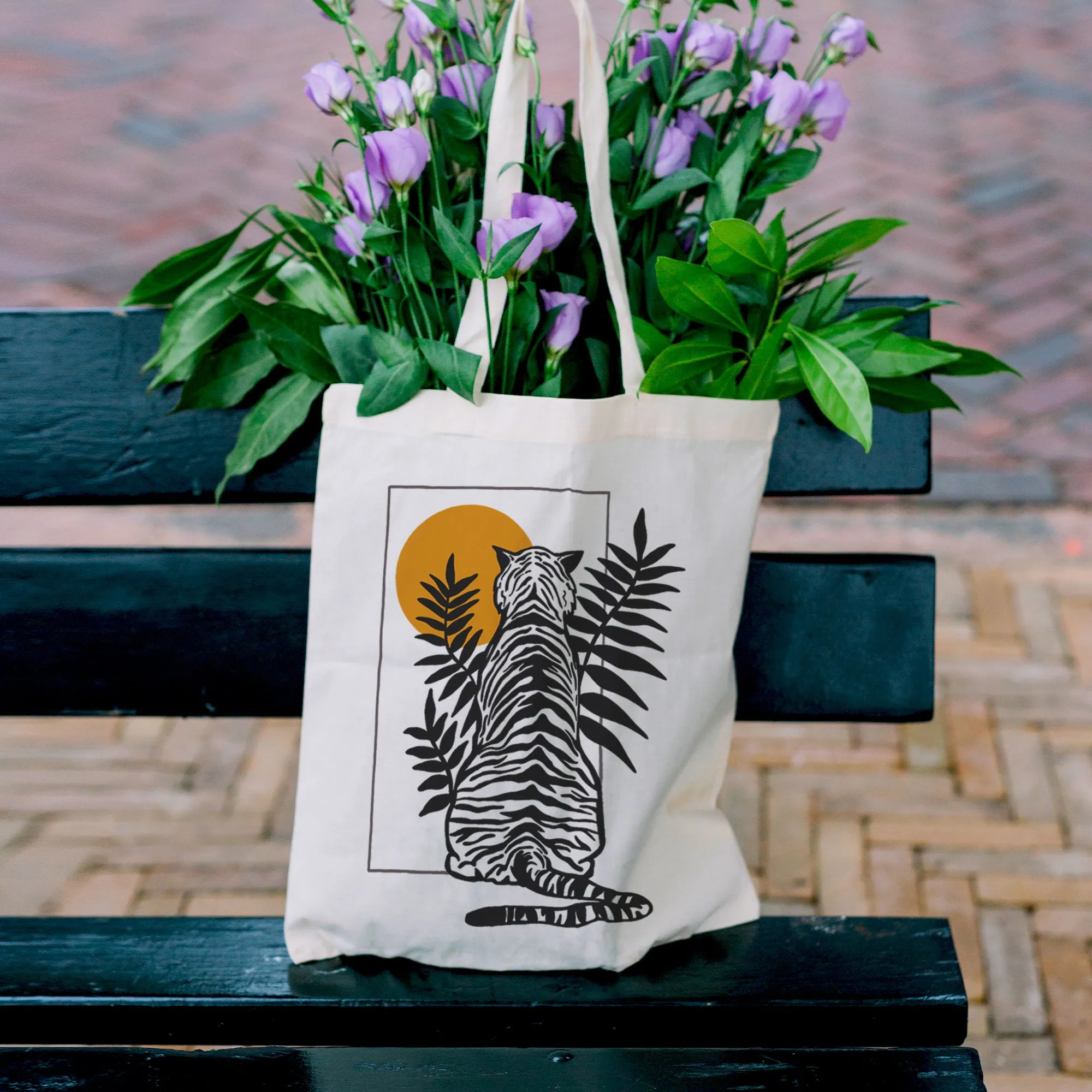 Vintage Tiger Tote Bag