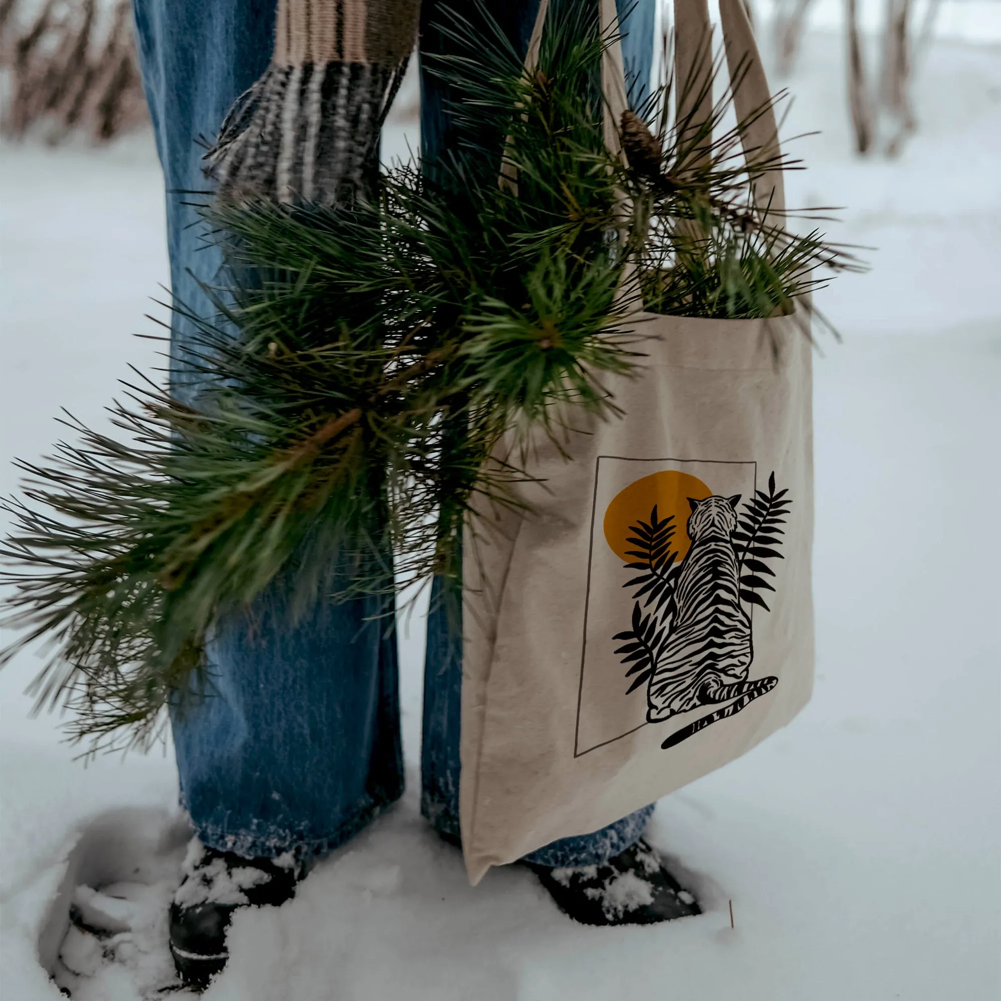 Vintage Tiger Tote Bag