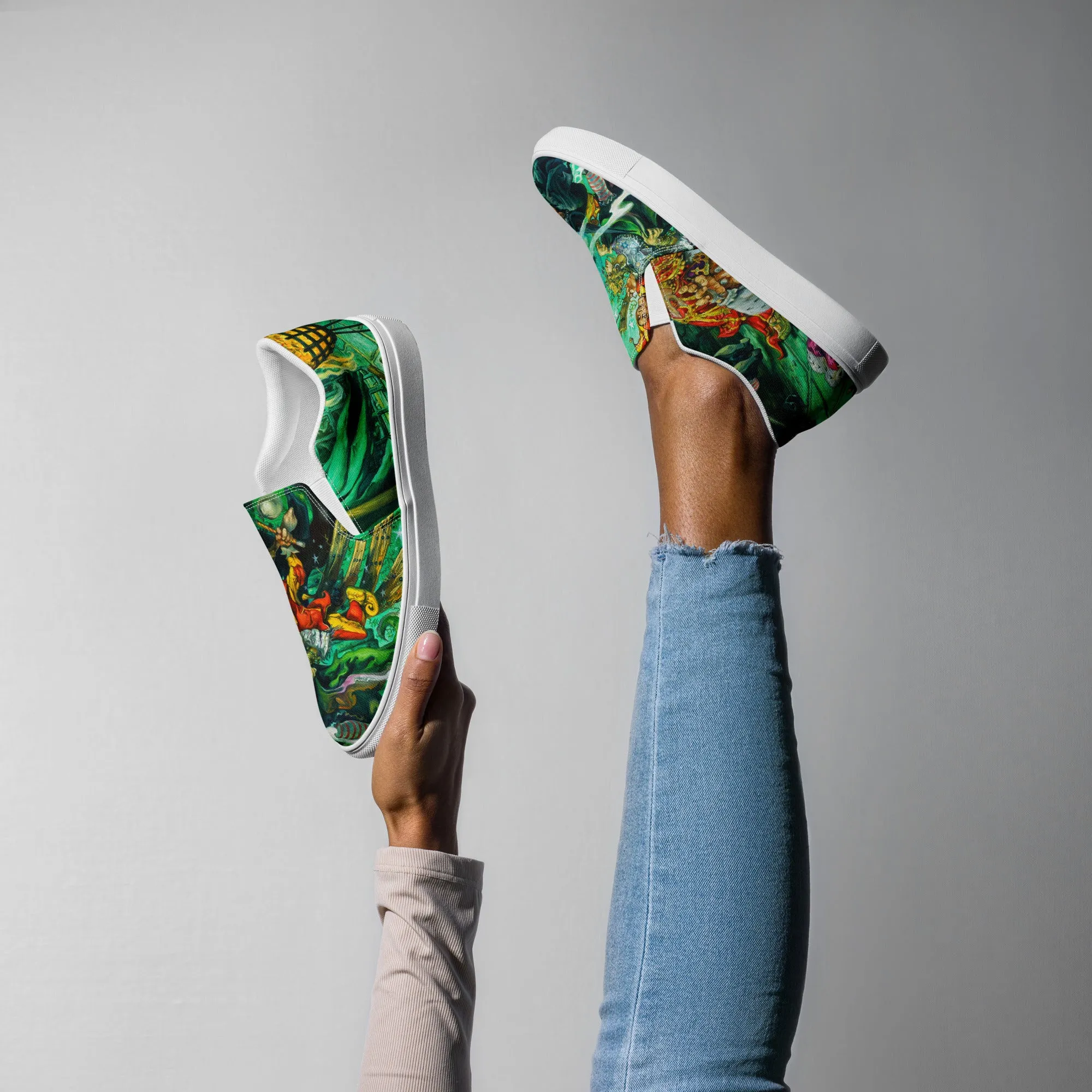 Women’s Wyrd Sisters slip-on canvas shoes *US SIZES SHOWN! USE CHART!