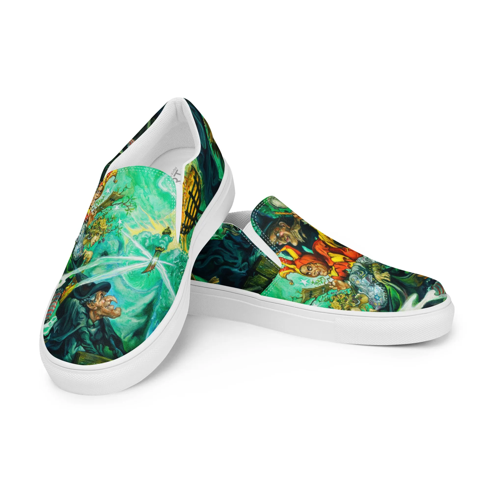 Women’s Wyrd Sisters slip-on canvas shoes *US SIZES SHOWN! USE CHART!